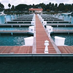 Modern boat pier
